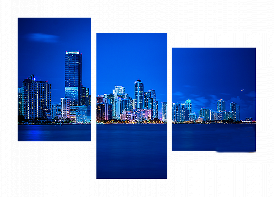 Картина Ночь в Майами - Из трех частей 