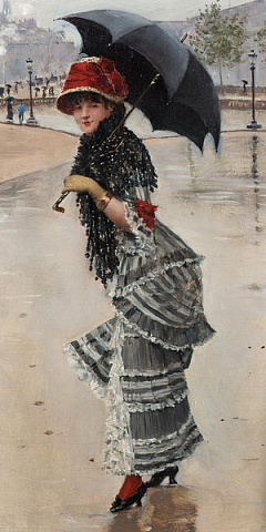 Дощовий день на площі Конкорд (фрагмент 2)