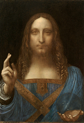 Картина Спаситель мира - Да Винчи Леонардо 