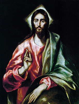 Картина Христос благословляющий - Эль Греко 