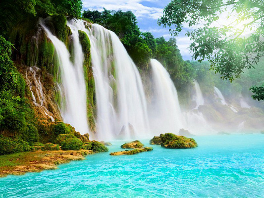 Картина Прекрасный водопад - Природа 