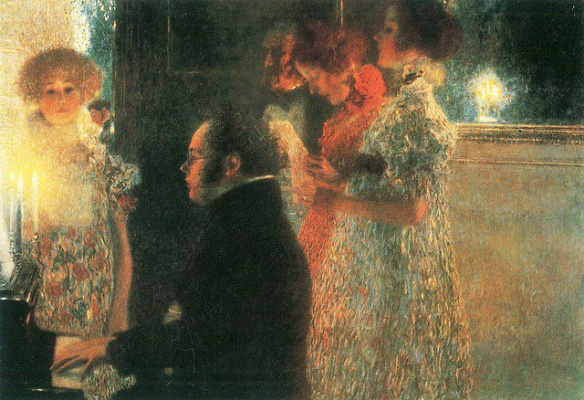 Картина Шуберт за фортепиано - Климт Густав 
