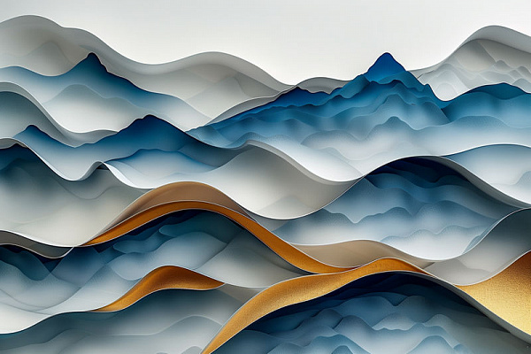 Картина Шаруваті хвилі 2 - Штучний Інтелект 