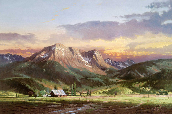 Картина Сумерки в долине - Кинкейд Томас 