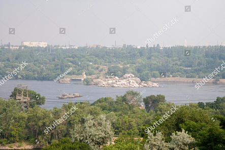 Вид на Дніпро, Запоріжжя