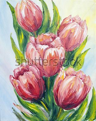Картина Букет тюльпанов - Валенти Анна 