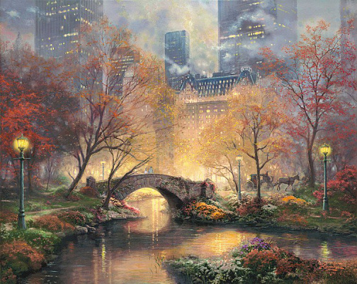 Картина Центральний парк восени - Кінкейд Томас 