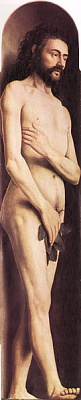 Картина Гентський вівтар. Адам - Ван Ейк Ян 