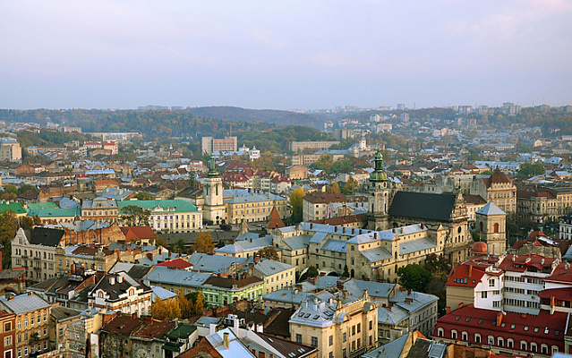 Картина Панорама города 5, Львов - Город 