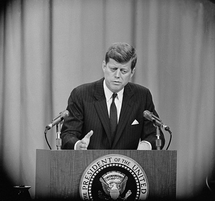 Картина Джон Кеннеди - Черно-белое 