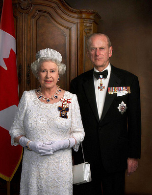 Картина Королева Елизавета и принц Филипп - Парные современные 