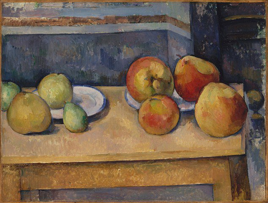 Картина Натюрморт з яблуками та грушами - Сезан Поль 