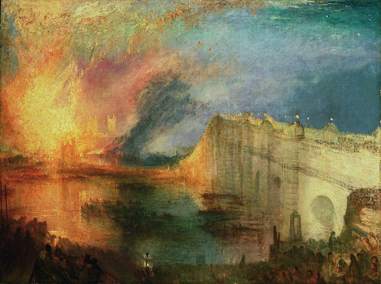 Картина Пожар в Палате Лордов - Тернер Уильям 