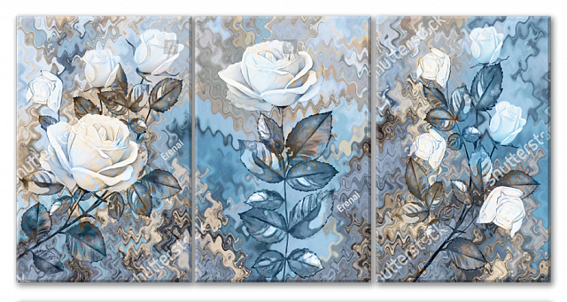 Картина Композиція з білими трояндами - Еренаї 