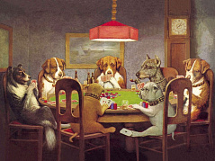 Касіус Марцелл Кулідж - Собаки, які грають у покер