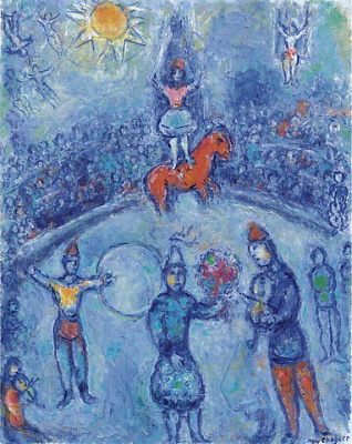 Картина Цирк - Шагал Марк 