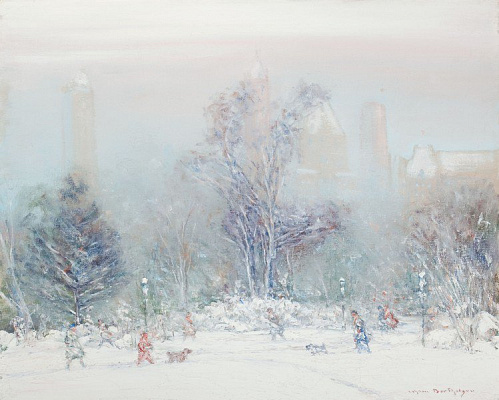 Картина Сніг у місті - Бертельсен Йоханн 