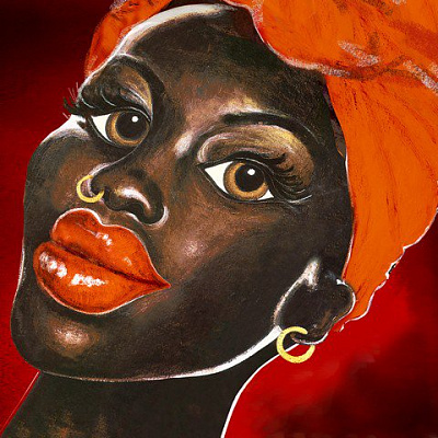 Картина Лица, Африка 3 - Неизвестный художник 