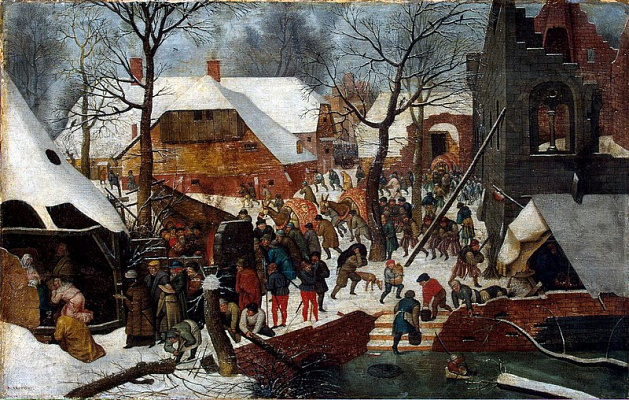 Картина Поклонение волхвов зимой 2 - Брейгель Питер Младший 