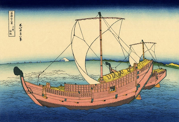 Картина Морской путь в Кадзусу - Японская живопись 