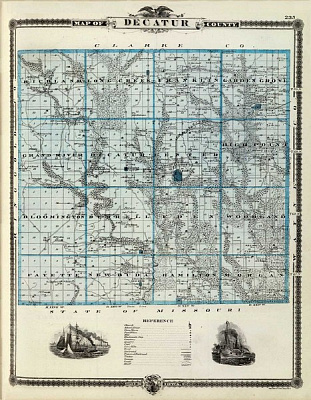 Картина Карта штату Міссурі - Карти на стіну 