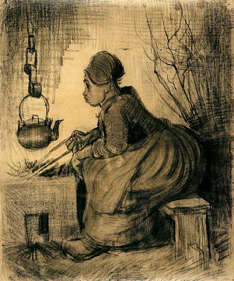 Картина Ван Гог Винсент23 - Картины карандашом 