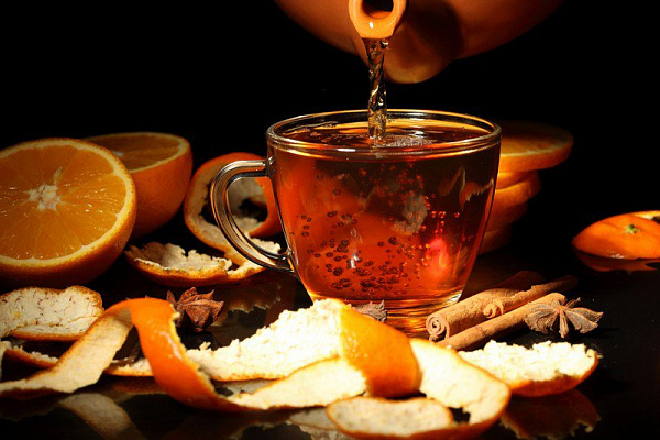 Картина Чай та апельсин - Їжа-напої 