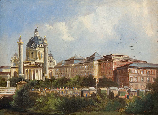 Картина Карлскирхе в Вене - Лепи Фердинанд 
