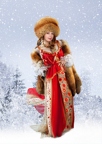 Девушка в снегу