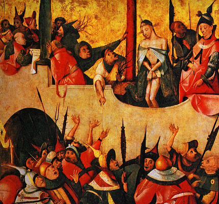 Картина Толпа на распятии Христа - Босх Иероним 