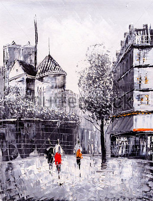 Картина Парижская улица - CYC 