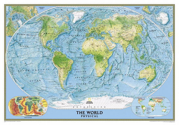 Картина Сучасна карта світу 6 - Карта світу на стіну 