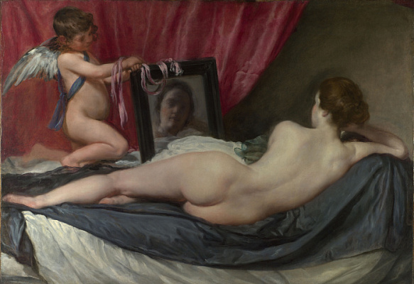 Картина Венера перед зеркалом - Веласкес - Известные 