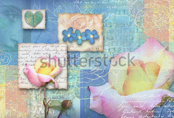 Картина Коллаж с розами - Верещак Анна 
