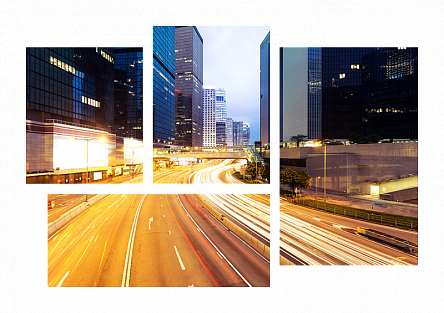 Движение ночного города