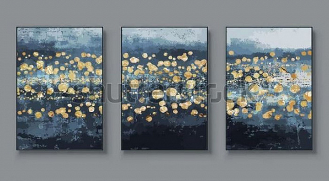 Картина Желтый дождь - Цзинь Цзе Линь 