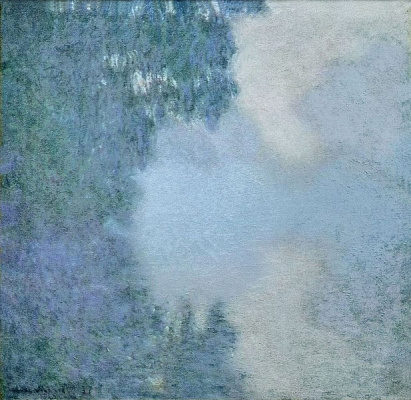 Картина Утро на Сене - Моне Клод 