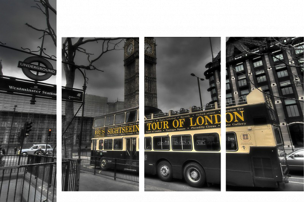 Картина Екскурсія Лондоном 2 - З чотирьох частин 