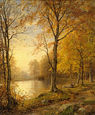 Картина Золотая осень - Ричардс Уильям Трост 