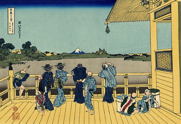 Картина Садзаэ-до, один из 500 храмов Раккандзи - Японская живопись 