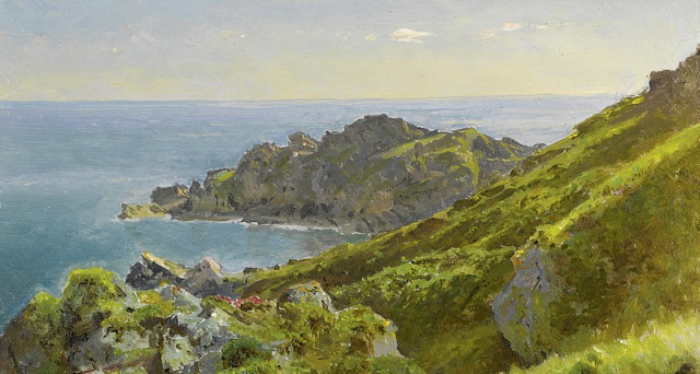 Картина Горы у моря - Ричардс Уильям Трост 