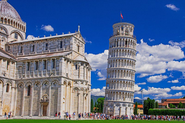 Картина Пизанская башня, Италия - Город 