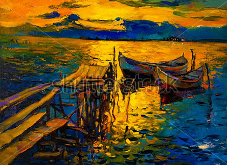 Рыбацкие лодки у причала