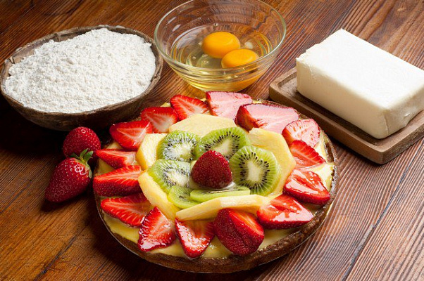 Картина Пирог с ягодами - Еда-напитки 