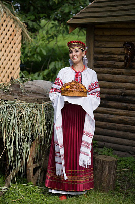Картина Украинка с хлебом и солью - Женские национальные 