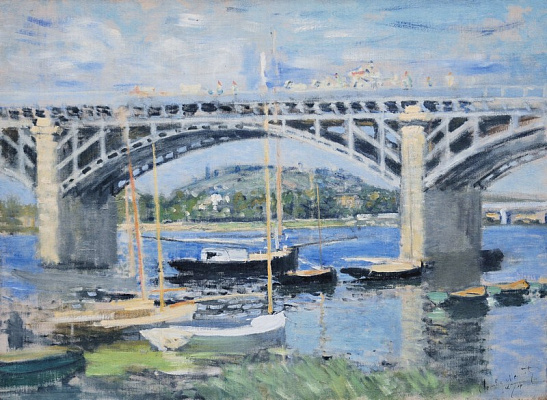 Картина Мост через Сену - Моне Клод 