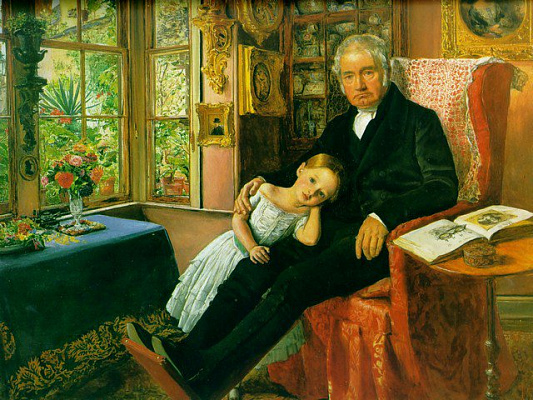 Картина Джеймс Ваятт и его внучка Мэри - Милле Джон 