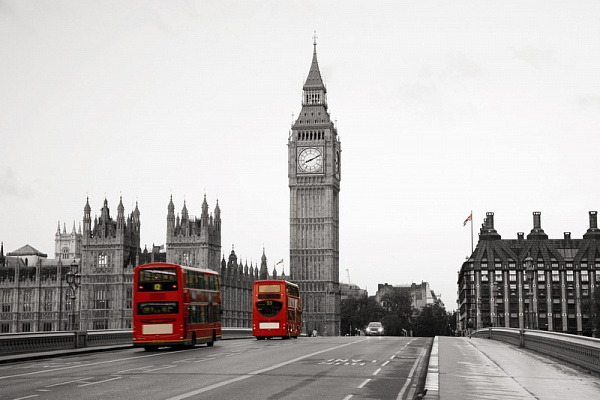Картина Лондонский Биг Бен - Черно-белое 