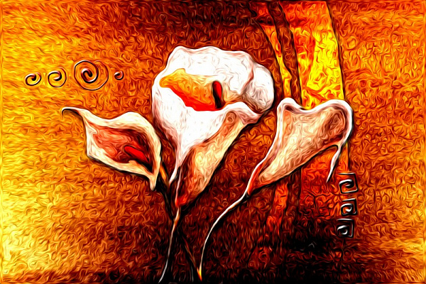 Картина Абстрактні квіти 13 - Кулік Рафал 
