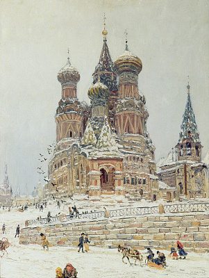 Картина Церковь Василия Блаженного - Дубовской Николай 